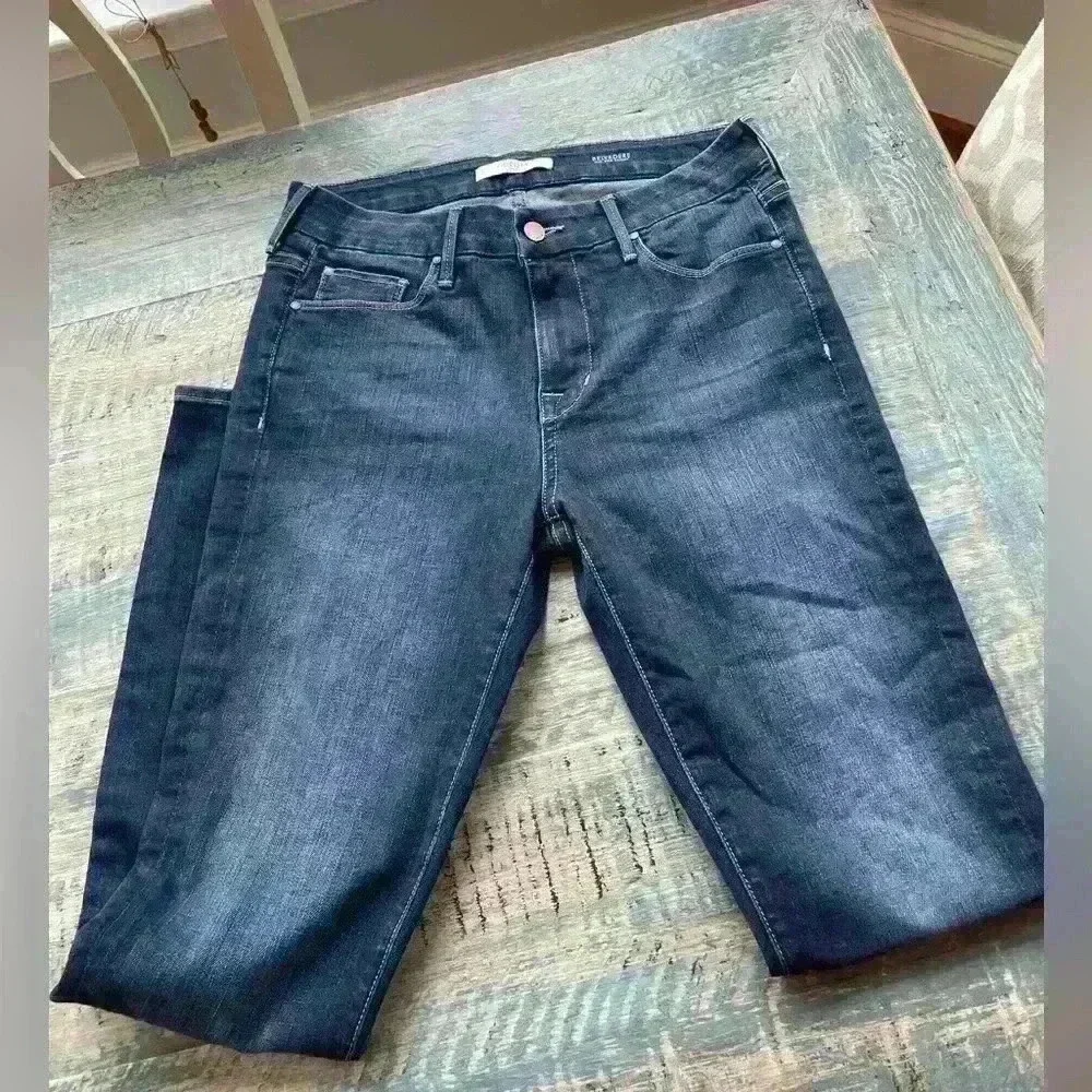 Fidelity Belvedere Mid Rise Skinny Jeans Size 28